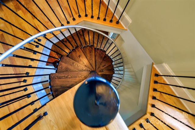 view of stairway