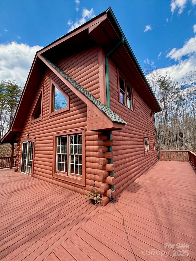 522 Woodgate Dr, Bostic, NC 28018 - view of wooden deck