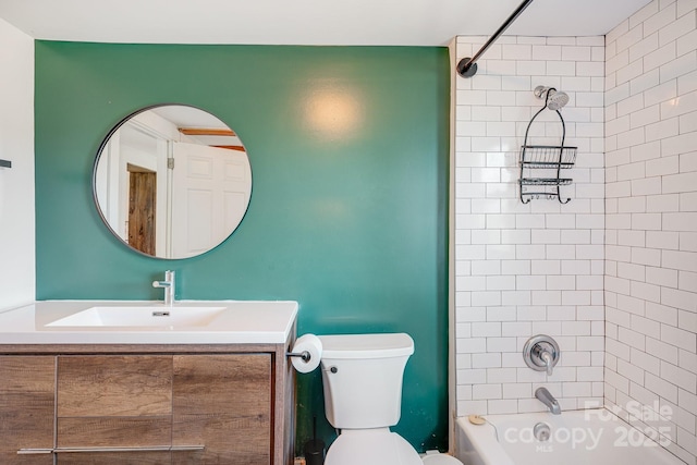 323 Emma Rd, Asheville, NC 28806 - full bath featuring toilet, vanity, and shower / washtub combination