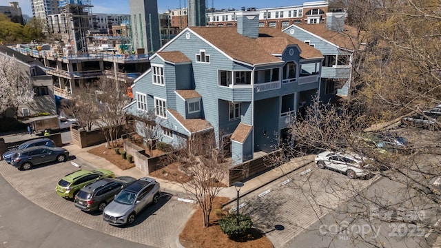 419 W 8th St, Charlotte, NC 28202 - drone / aerial view with a view of city