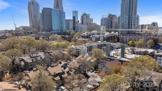 419 W 8th St, Charlotte, NC 28202 - birds eye view of property with a city view