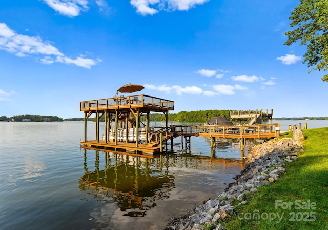 102 Stone Point Ct, Mooresville, NC 28117 - dock area featuring a water view