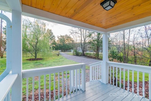 6282 Richburg Rd, Great Falls, SC 29055 - deck with covered porch and a lawn