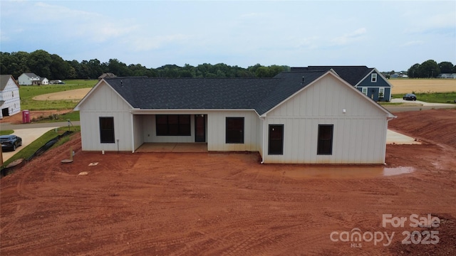 1370 Coppergate Dr, Salisbury, NC 28147 - modern farmhouse with roof with shingles and board and batten siding