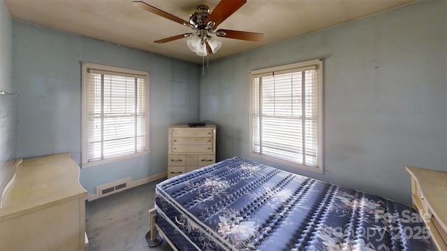 11 Season Ln, Asheville, NC 28805 - carpeted bedroom featuring a ceiling fan