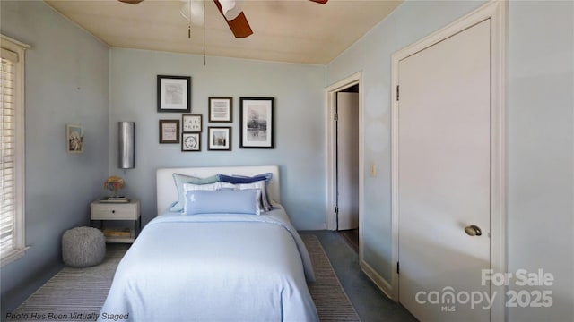 11 Season Ln, Asheville, NC 28805 - bedroom featuring ceiling fan