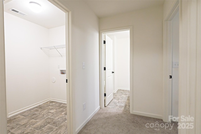 13024 Suncreek Ter, Charlotte, NC 28214 - hallway featuring baseboards and visible vents