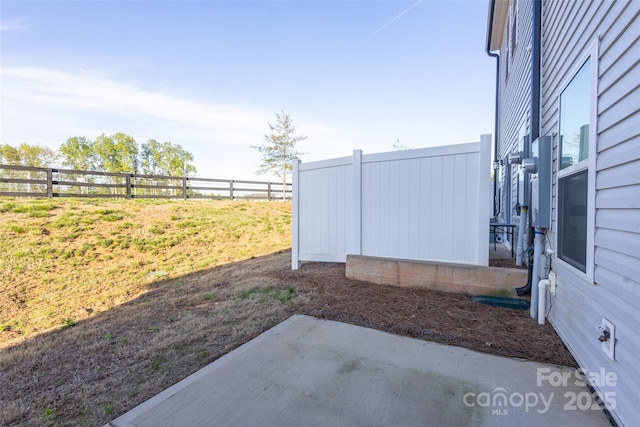 13024 Suncreek Ter, Charlotte, NC 28214 - view of yard featuring fence and a patio area