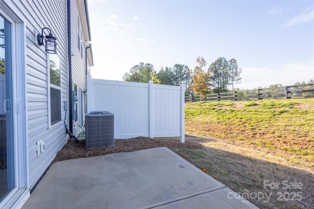 13024 Suncreek Ter, Charlotte, NC 28214 - view of patio / terrace with fence and central AC unit
