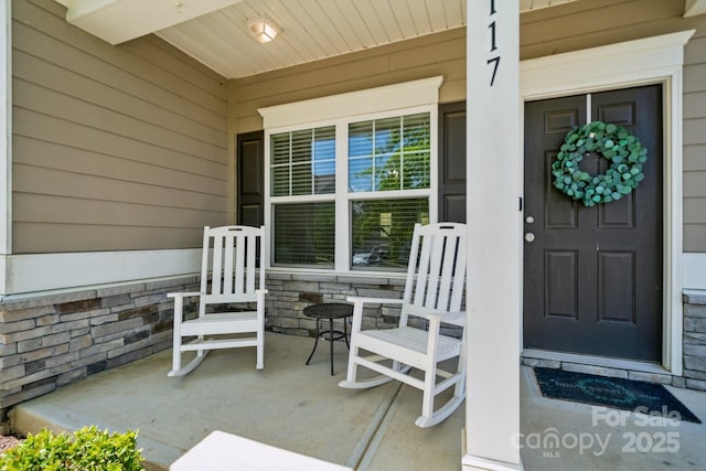 117 Cramerton Mills Parkway, Cramerton, NC 28032 - doorway to property with covered porch