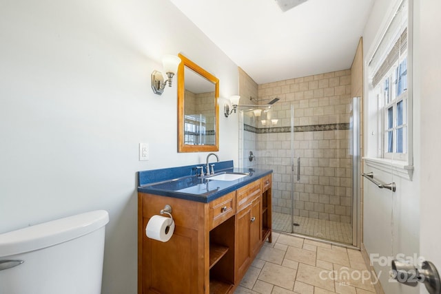 203 Davis Mountain Rd, Laurel Park, NC 28739 - full bathroom featuring vanity and a stall shower