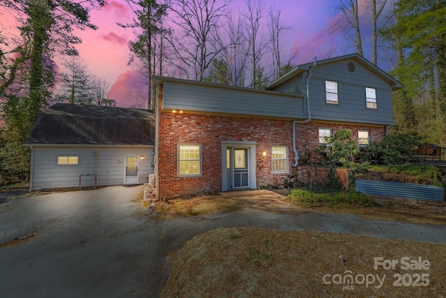 203 Davis Mountain Rd, Laurel Park, NC 28739 - view of front of house with brick siding