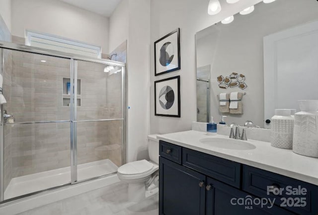 324 Basil Dr, Indian Trail, NC 28079 - bathroom featuring vanity and a stall shower