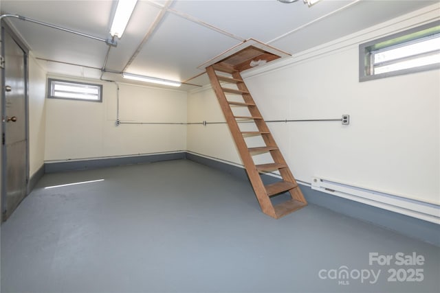 view of basement