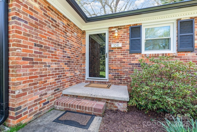 1041 Cutler Pl, Charlotte, NC 28212 - view of exterior entry featuring brick siding