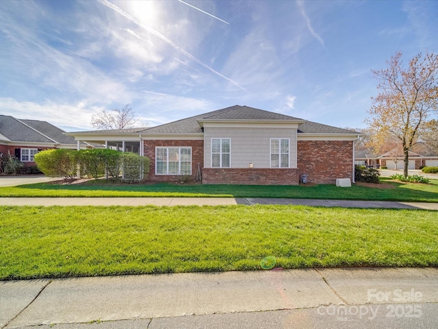 4118 Compostela Ct, Monroe, NC 28110 - view of front of property featuring brick siding and a front lawn