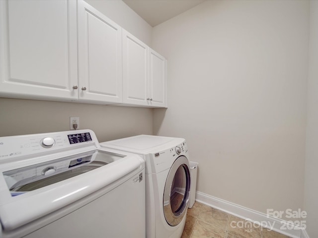 4118 Compostela Ct, Monroe, NC 28110 - clothes washing area with independent washer and dryer, cabinet space, and baseboards