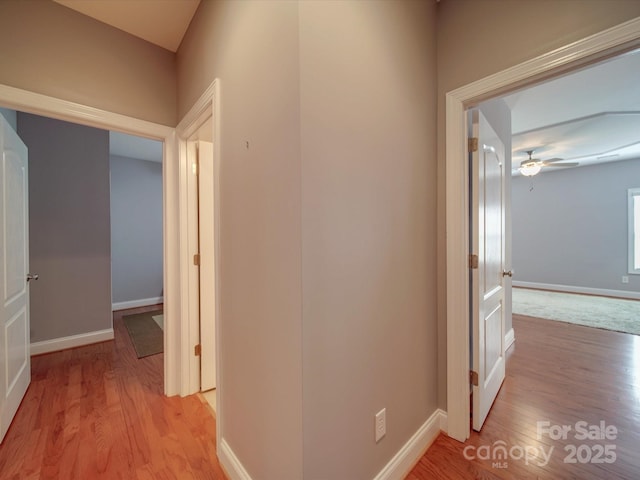 4118 Compostela Ct, Monroe, NC 28110 - hallway featuring baseboards and light wood-style flooring
