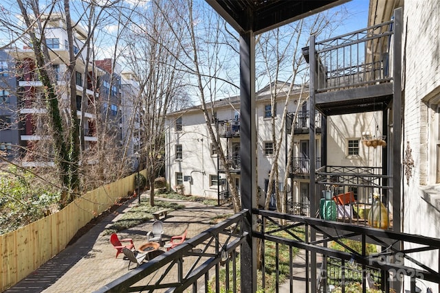 view of balcony