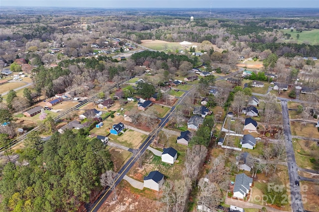 aerial view featuring a residential view