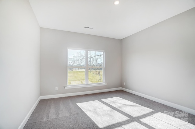 522 Fern Hill Rd Unit 17, Mooresville, NC 28117 - unfurnished room featuring recessed lighting, visible vents, baseboards, and carpet floors