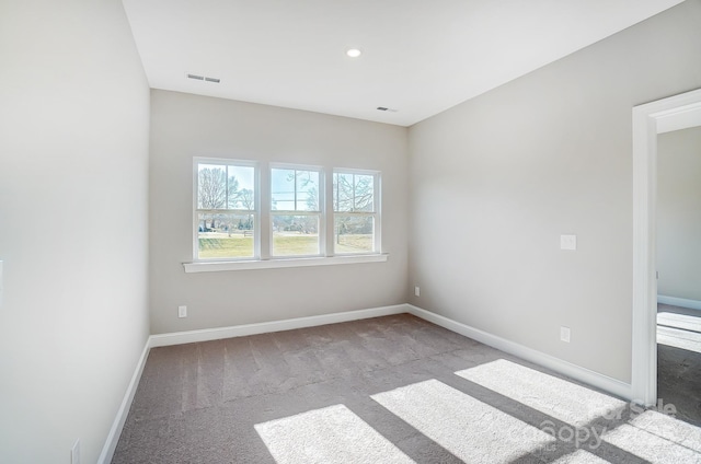522 Fern Hill Rd Unit 17, Mooresville, NC 28117 - empty room with carpet flooring, baseboards, visible vents, and recessed lighting