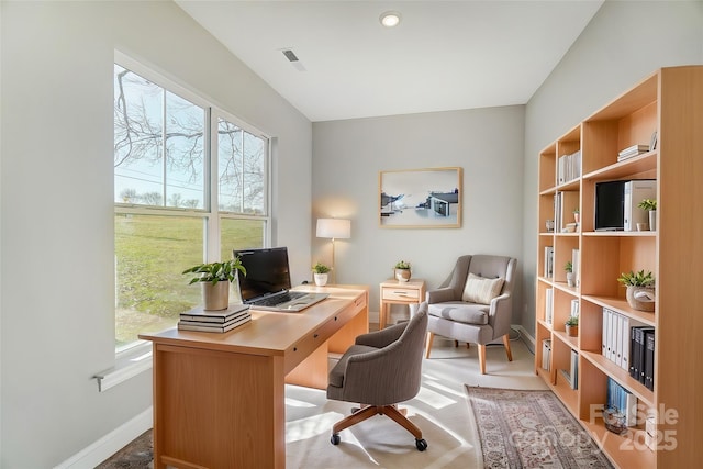 522 Fern Hill Rd Unit 17, Mooresville, NC 28117 - office space featuring baseboards, visible vents, and a wealth of natural light