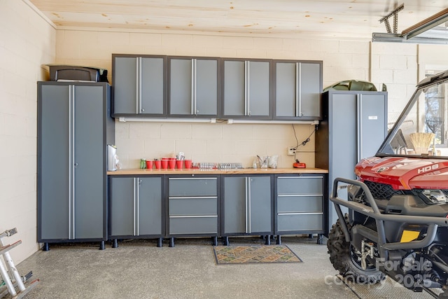 315 Jocassee Trl, Sapphire, NC 28774 - garage featuring concrete block wall