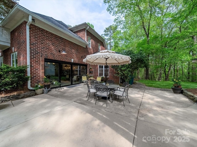 view of patio / terrace featuring outdoor dining area