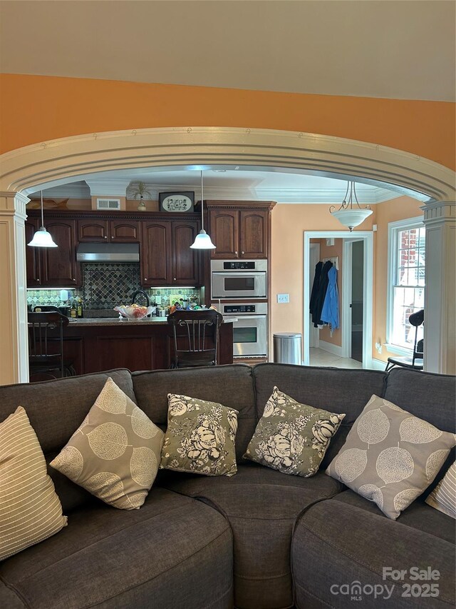 1308 Moonshadow Ln, Shelby, NC 28150 - living room with visible vents