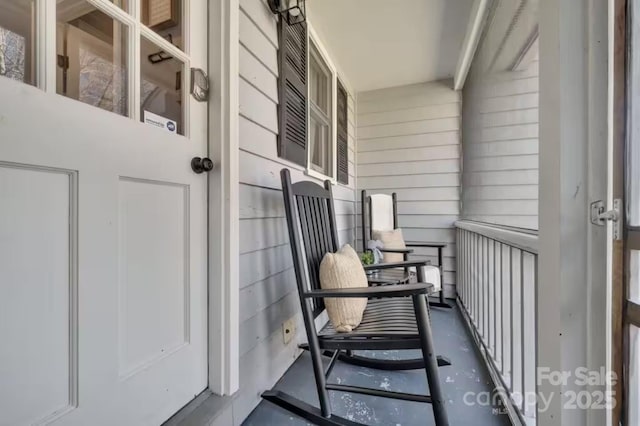 view of balcony