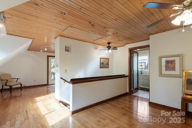 1506 Lynn Rd, Columbus, NC 28722 - interior space with wood ceiling, healthy amount of natural light, and light wood-type flooring
