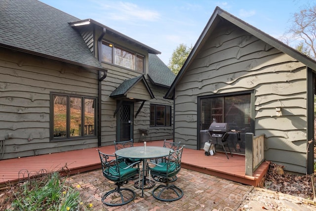 1506 Lynn Rd, Columbus, NC 28722 - deck with area for grilling and outdoor dining space