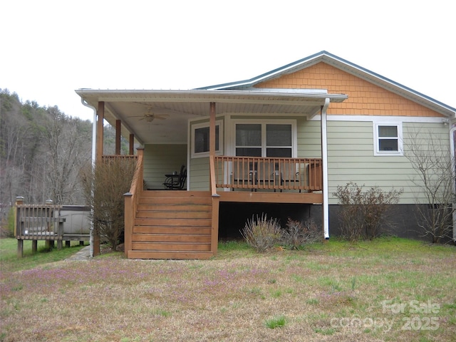 992 Hornet Dr, Whittier, NC 28789 - back of property featuring a porch