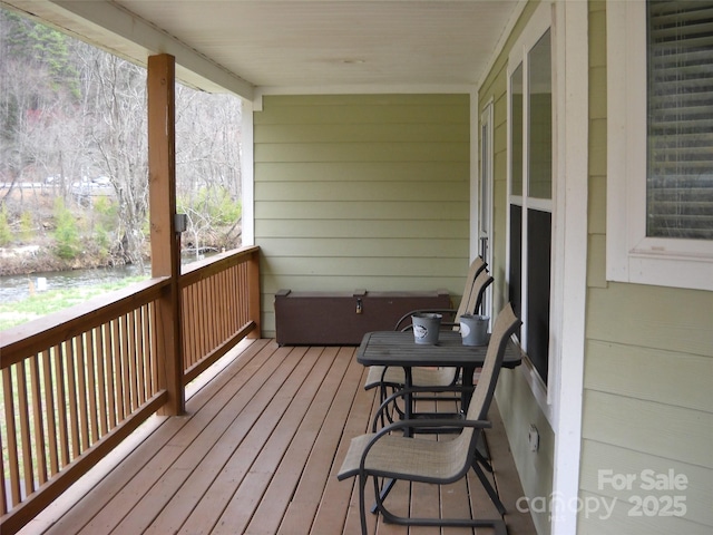 992 Hornet Dr, Whittier, NC 28789 - view of wooden deck