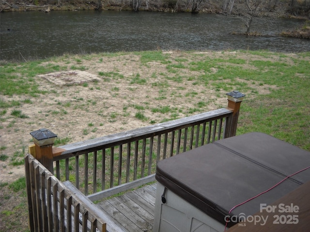 992 Hornet Dr, Whittier, NC 28789 - deck featuring a water view