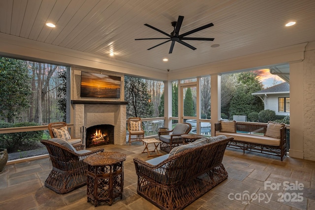 19117 Davidson Concord Rd, Davidson, NC 28036 - view of sunroom / solarium