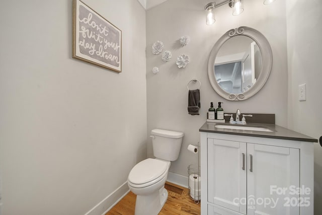 463 Lake Wylie Rd, Belmont, NC 28012 - half bath featuring vanity and wood finished floors
