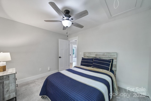 463 Lake Wylie Rd, Belmont, NC 28012 - carpeted bedroom with baseboards and a ceiling fan