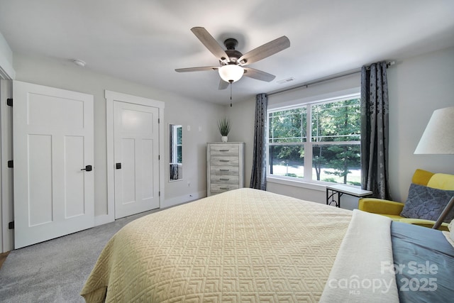 463 Lake Wylie Rd, Belmont, NC 28012 - carpeted bedroom featuring ceiling fan