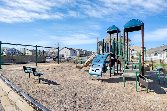 1032 Barnette Farm Ln, Monroe, NC 28110 - community playground with a residential view