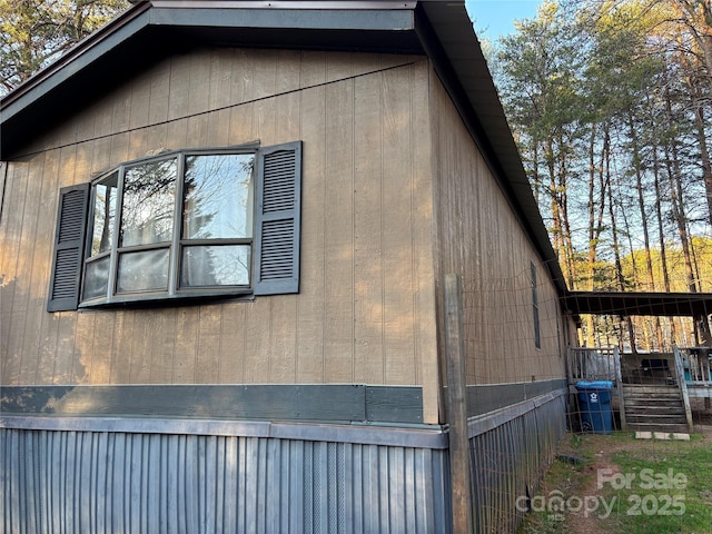view of side of home