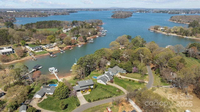 15921 Cramur Dr, Huntersville, NC 28078 - aerial view featuring a water view