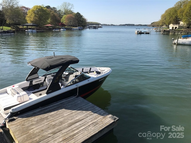 15921 Cramur Dr, Huntersville, NC 28078 - view of dock with a water view