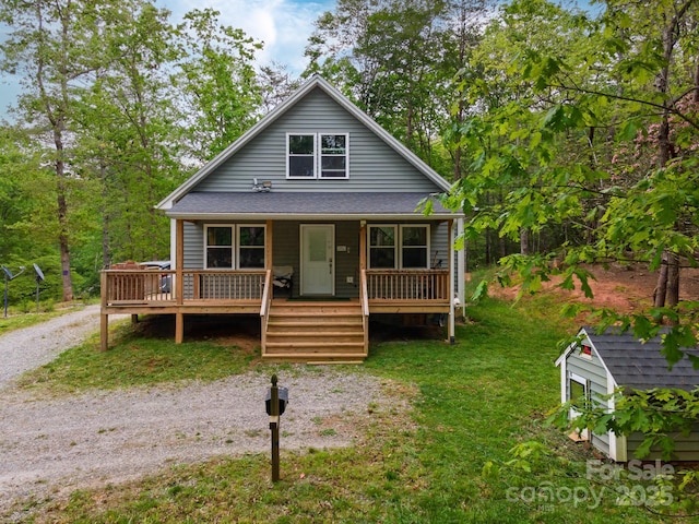 48 Rose Creek Cove Rd, Franklin, NC 28734 - view of front of home with a porch