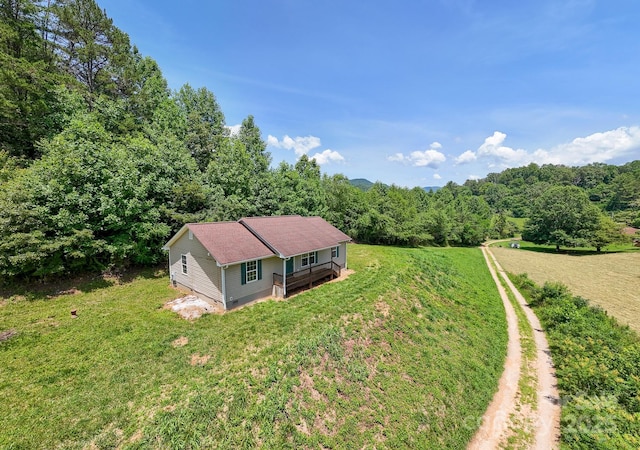 42 Leonard Davis Rd, Robbinsville, NC 28771 - view from above of property featuring a heavily wooded area