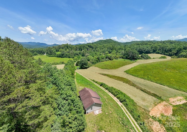 42 Leonard Davis Rd, Robbinsville, NC 28771 - drone / aerial view of a mountain backdrop