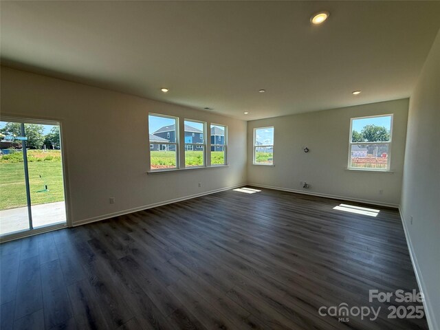317 Maidstone Dr Unit 57, Monroe, NC 28110 - unfurnished room featuring dark wood-style flooring, plenty of natural light, and recessed lighting