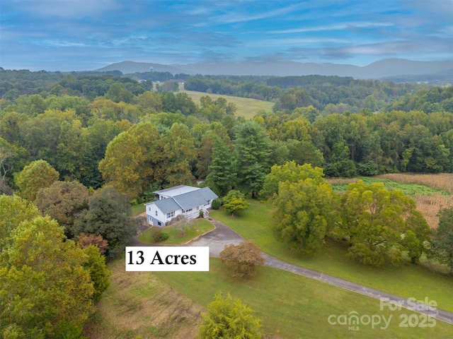 208 Cherry Mountain Rd, Bostic, NC 28018 - aerial view of property and surrounding area with a mountainous background