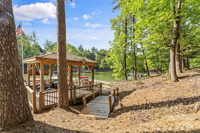 1289 Northview Dr, Morganton, NC 28655 - exterior space with a water view